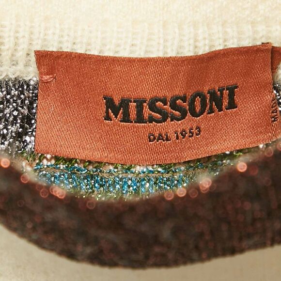 Missoni Multicolor Lurex Knit Mini Skirt S - Picture 5 of 5